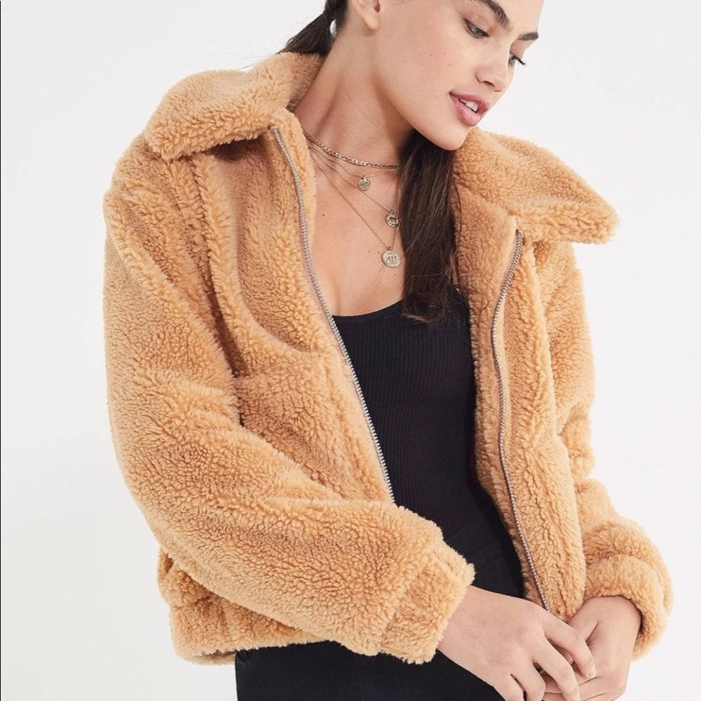 Cropped Teddy Coat